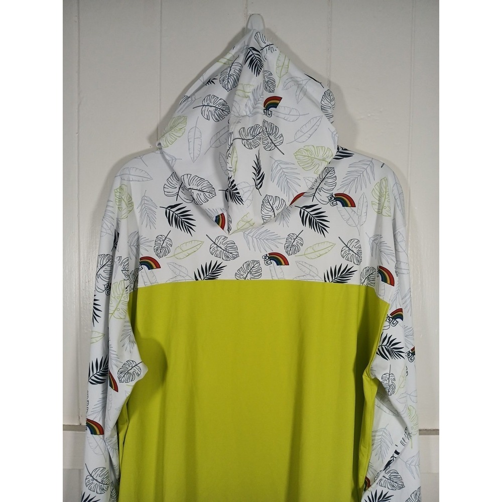 Sugar Caddy Hawaii Rainbow Pullover Golf Hoodie Men's XXL Stretch Floral LS - Picture 7 of 11